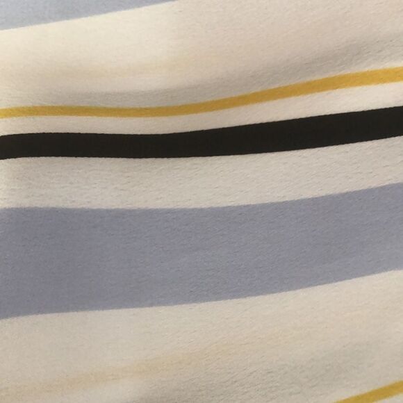 INC Silk striped V-neck blouse petite large - Picture 5 of 6